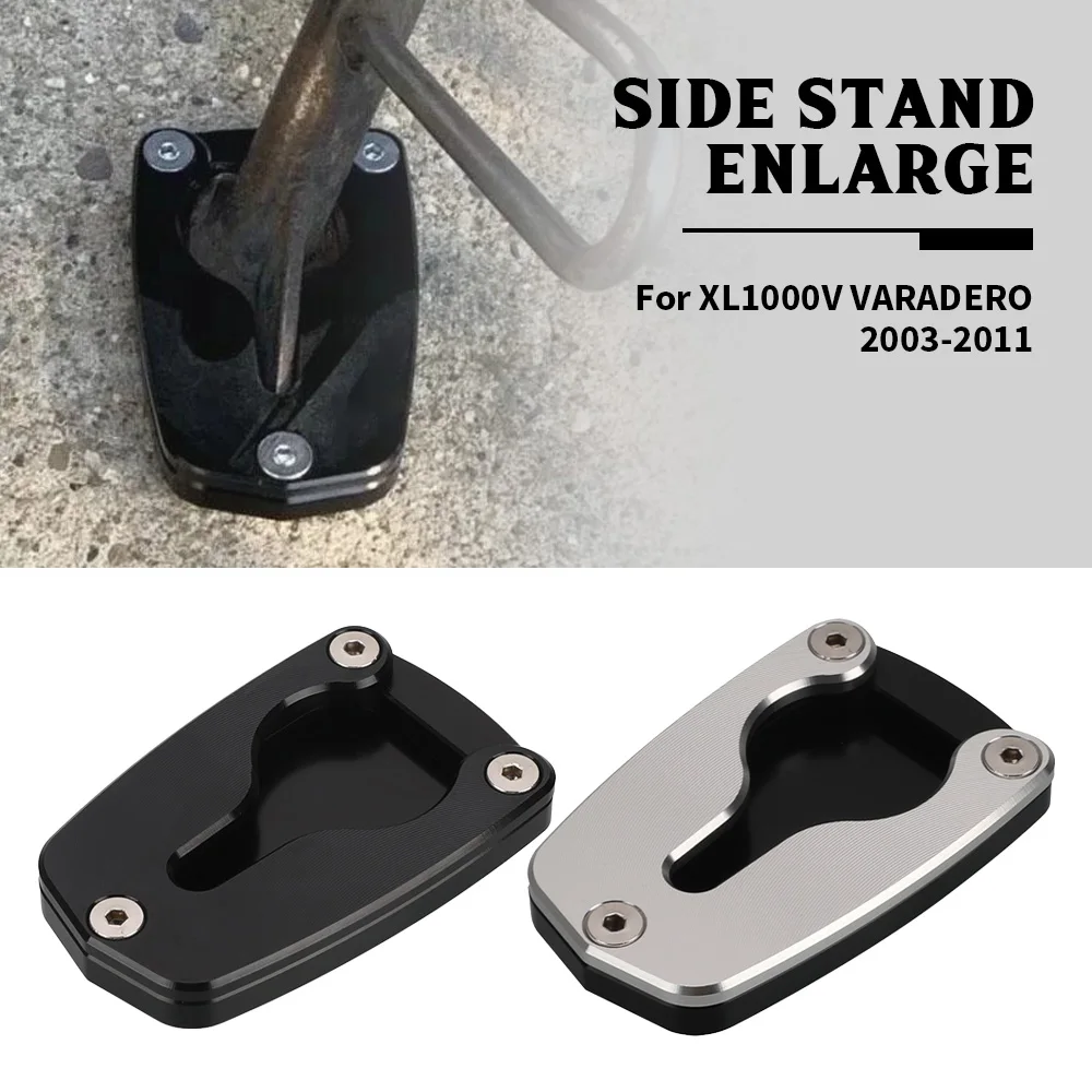 

2003-2011 FOR Honda XL1000V VARADERO Motorcycle Side Stand Enlarge Pad Plate Kickstand Enlarger Support Extension Enlarged Base