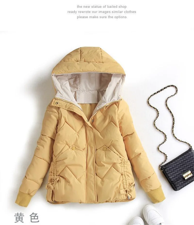Down Padded Jacket Female 2022 New Women's Short Cotton Coat Women's Korean Version of the Warm Jacket Loose Cotton Jacket Tide