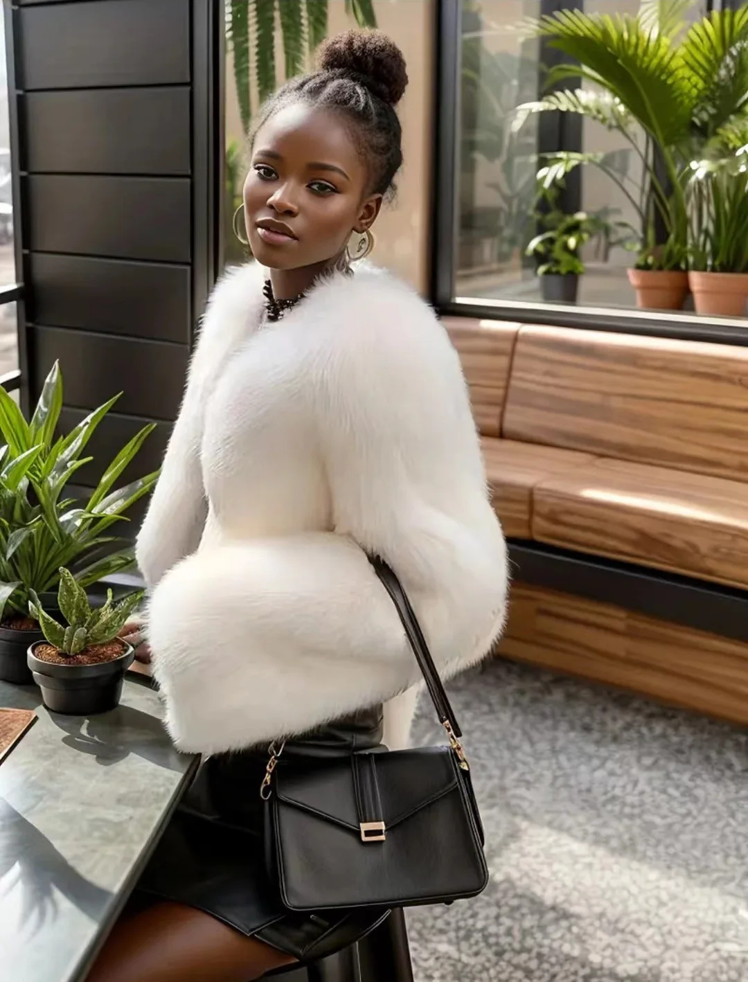 2025 Luxury Autumn Coat Women Winter Jacket Fur Coat Women Short Lazy Wind Fox Fur Jacket Cropped Fluffy Jacket Womens Fur Coat