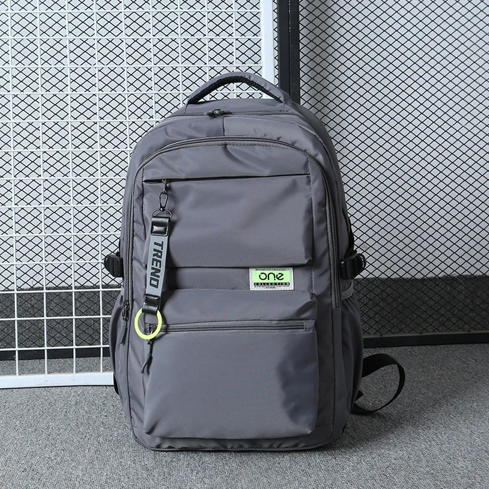 New Casual Travel Men's Bapa Large Capaci Cuter Bag Commuting Bla Double oulder Bag for High School College Stud...