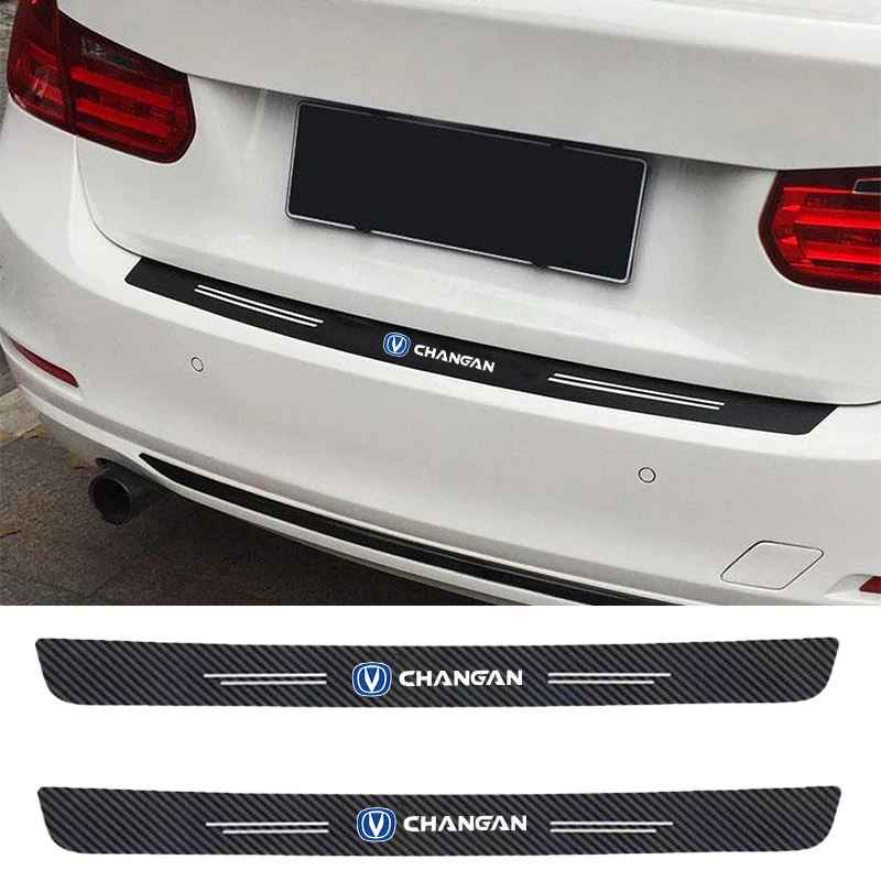 

Наклейка на багажник из углеродного волокна, защитная накладка для Changan CS75, CS55, CS35, EADO, CX70, CS85, UNI-T, UNI-K, CS95, Yuexiang, автоаксессуары