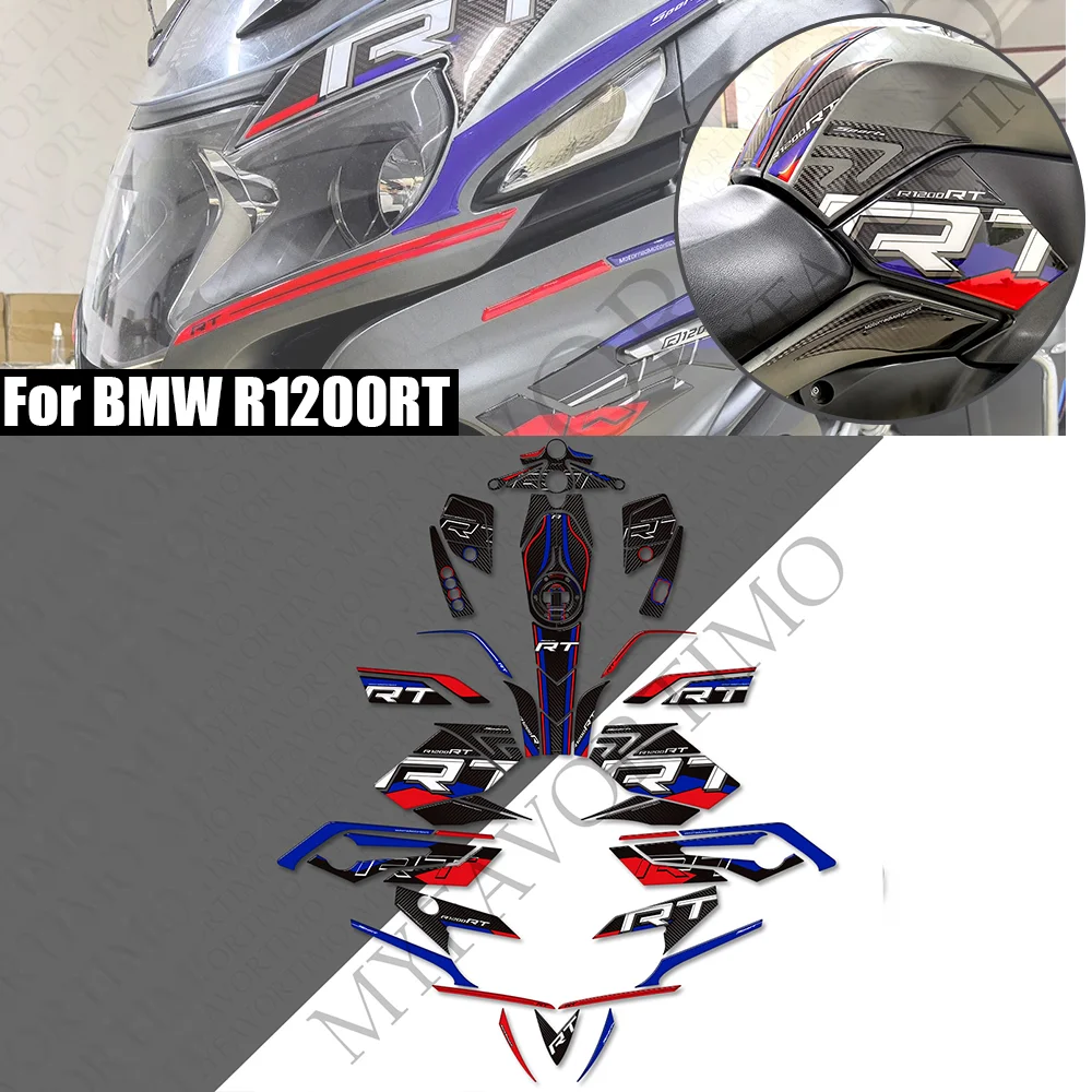 For BMW R1200RT Motorcycle Tank Pad Cap TankPad Gas Fuel Oil Kit Knee Stickers moto Decals Protector BMWR1200RT R1200 RT