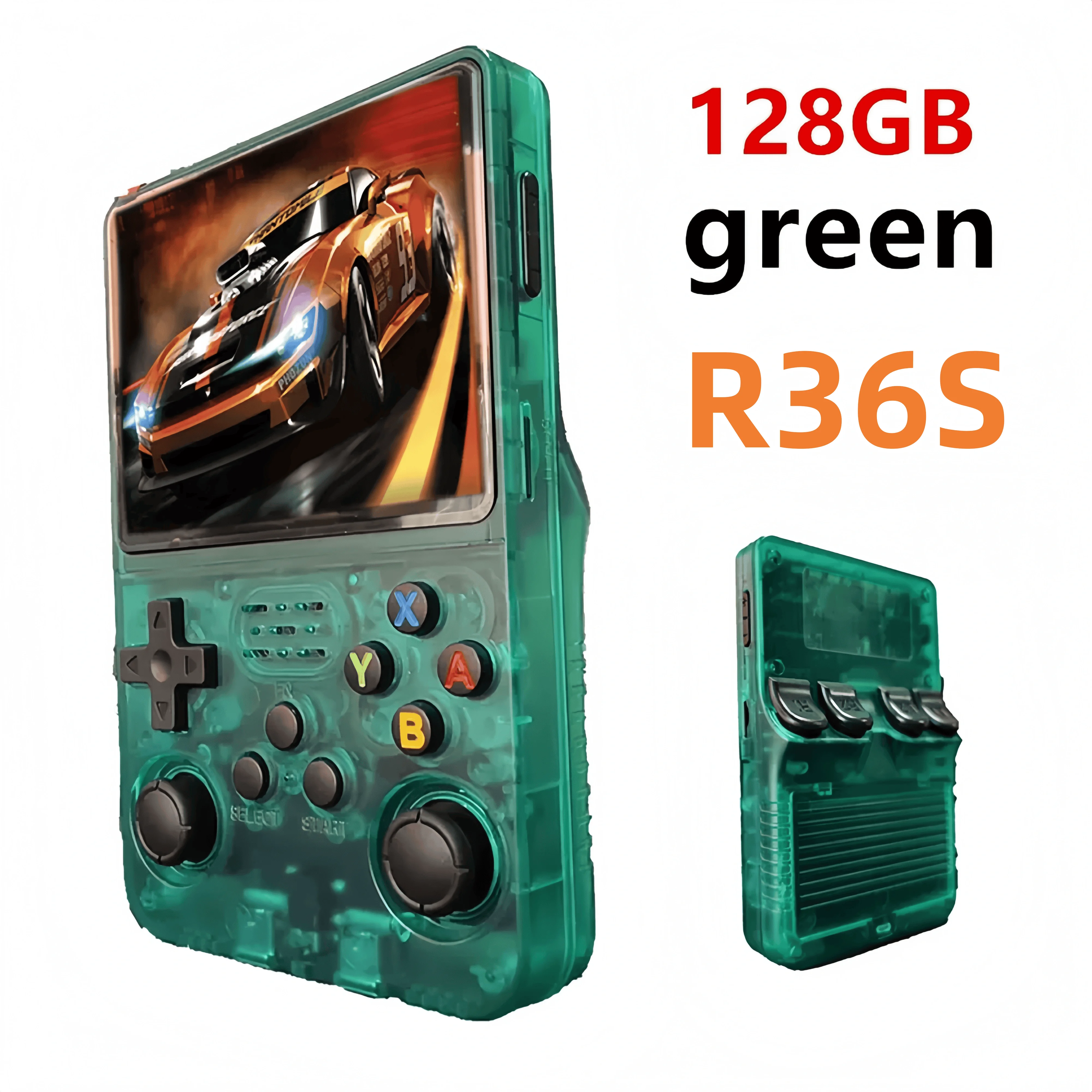 R36S R36 Ultra Handheld Retro Videogame Console IPS Scherm 128GB Spellen Draagbare Zakspeler Linux Systeem R36Ultra R36 PRO