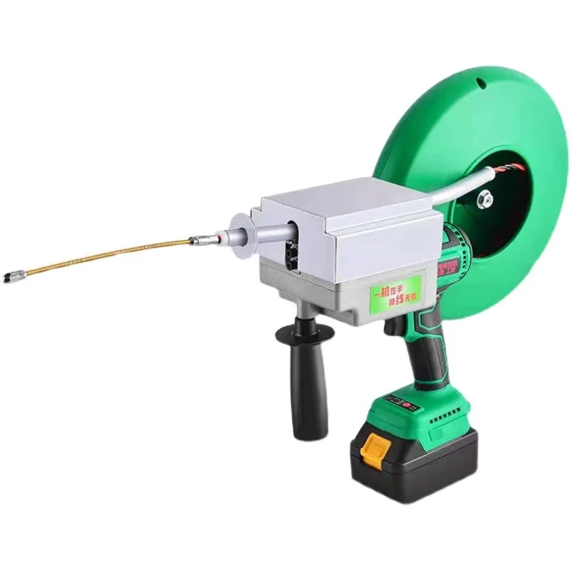 

Electric threading machine tapping machine fully automatic universal lithium battery steel wire electric tensioning plumber tool