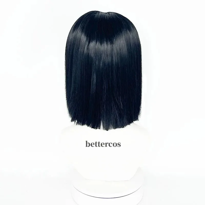 Aa69Anime Ubuyashiki Kagaya 블랙 중간 내열성 헤어 코스프레 의상 가발