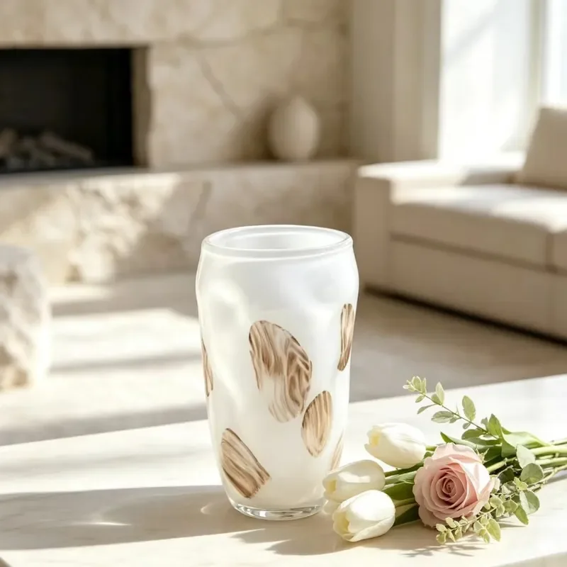 Modern Minimalist Glass Vase for Home Decor Creative Hydroponic Flower Arrangement Table Centerpiece Elegant Living Room