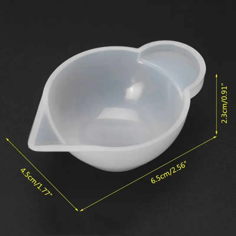 

Y1UB 5 PCS DIY Crystal Drop Mold Cup Sub-pack Cup Silicone Reusable Craft Tools for Fondant Mold Candy Crystal Jelly