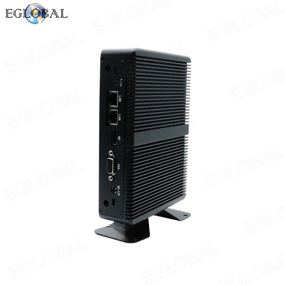 Eglobal Najtańszy Bezwentylatorowy Komputer Przemysłowy z Intel Celeron 2955U I5 4200U i3 5005U Mini Pc 2RS232 Com 2 LANS Mini Desktop