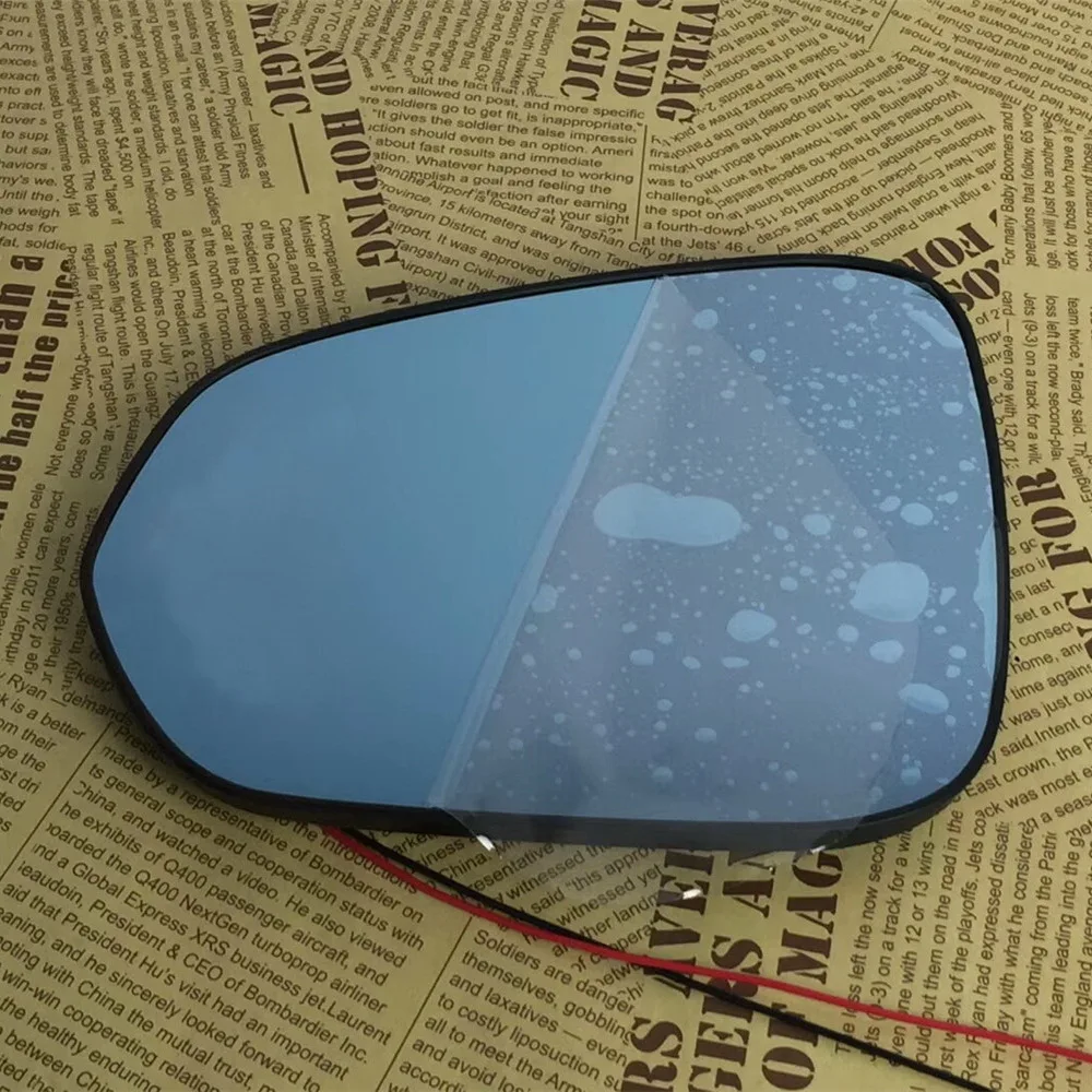 

Varthion Car Rearview Mirror Lens for Lexus NX 2015+ RX 2016+, Large Field, Anti-glare, Yellow LED Turn Lights, Heat Demisting