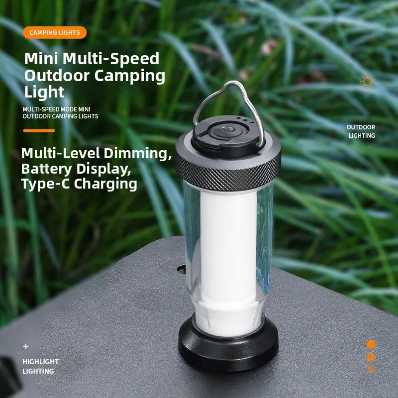 

Portable Camping Lantern Retro Outdoor Waterproof Tent Light Camping Atmosphere LED Lamp USB Rechargeable Camping Gear