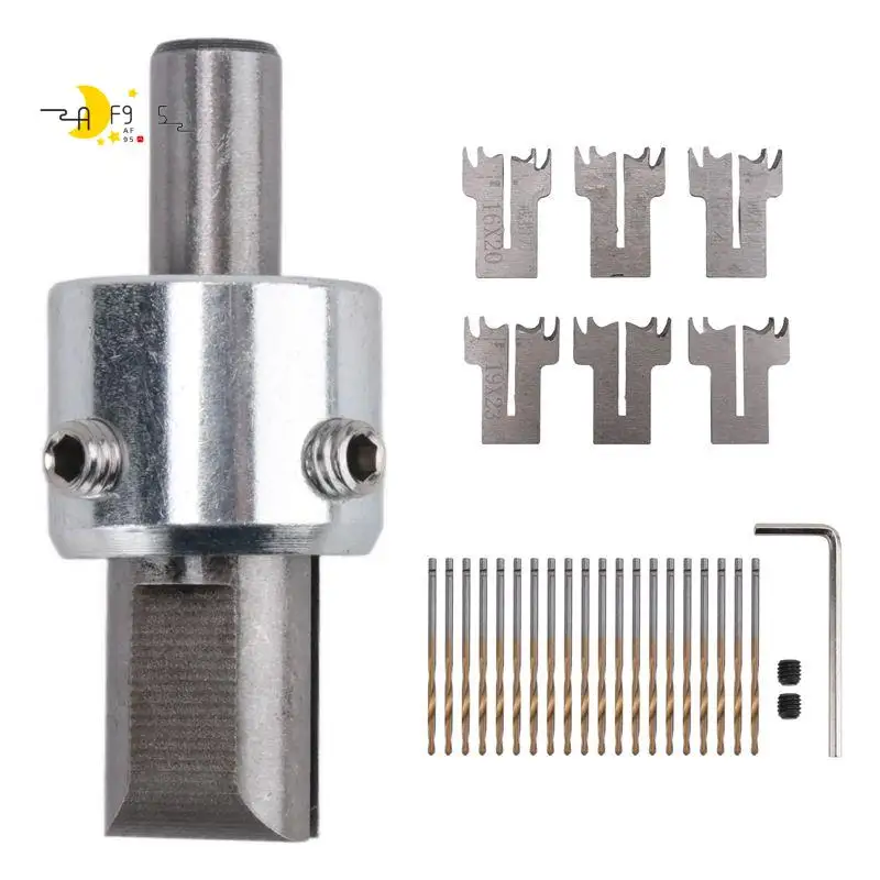 

AF95-30 PCS Ring Drill Bit Set, 16-21 Mm Blades Wood Ring Drill Bit Wooden Ring Maker Steel Wood Bead Drill Bit