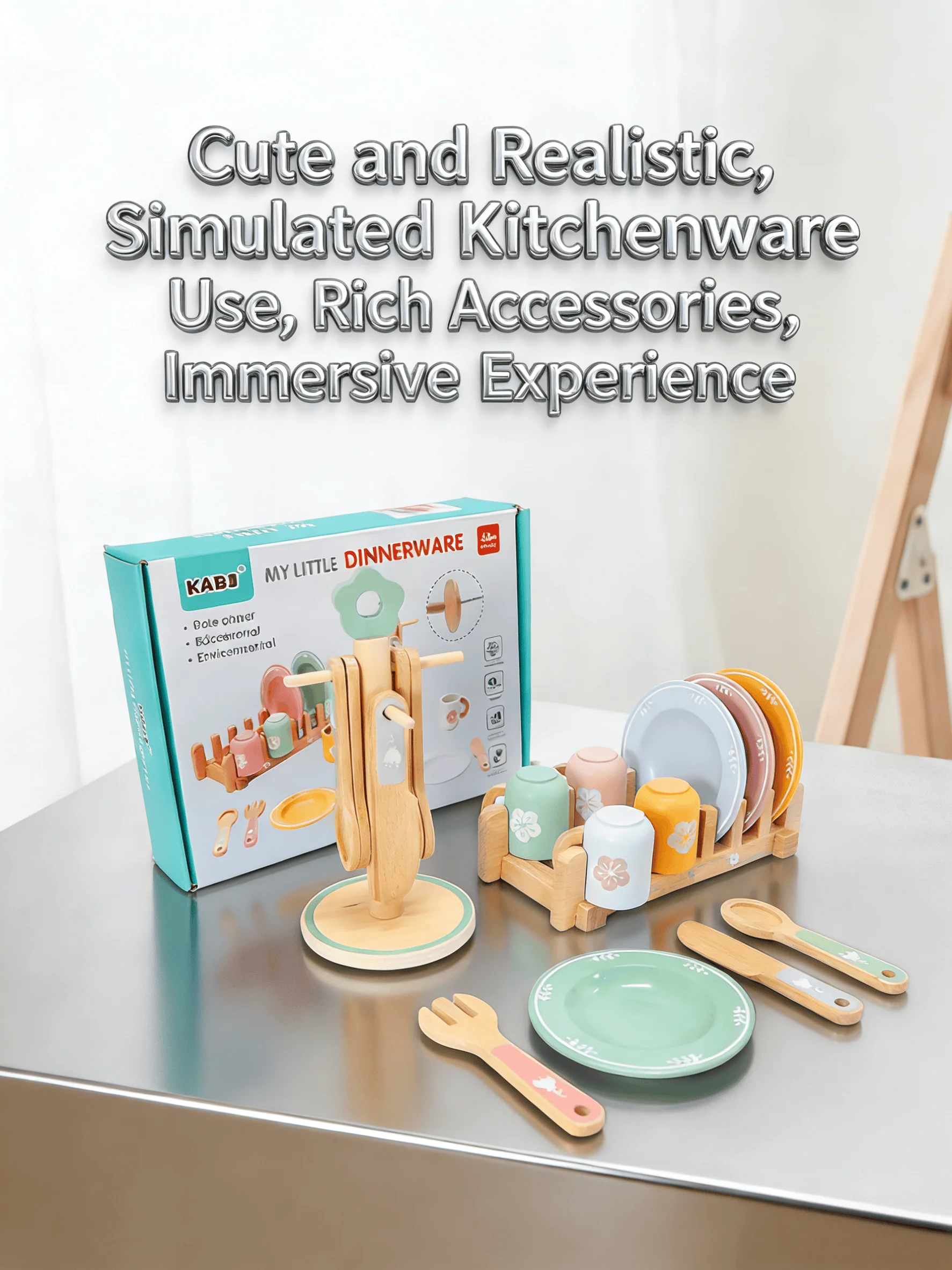 

Деревянный игровой набор еды и посуды для детей, игрушки для ролевых игр на кухне, имитация посуды, развивающий игровой набор для малышей от 3 лет