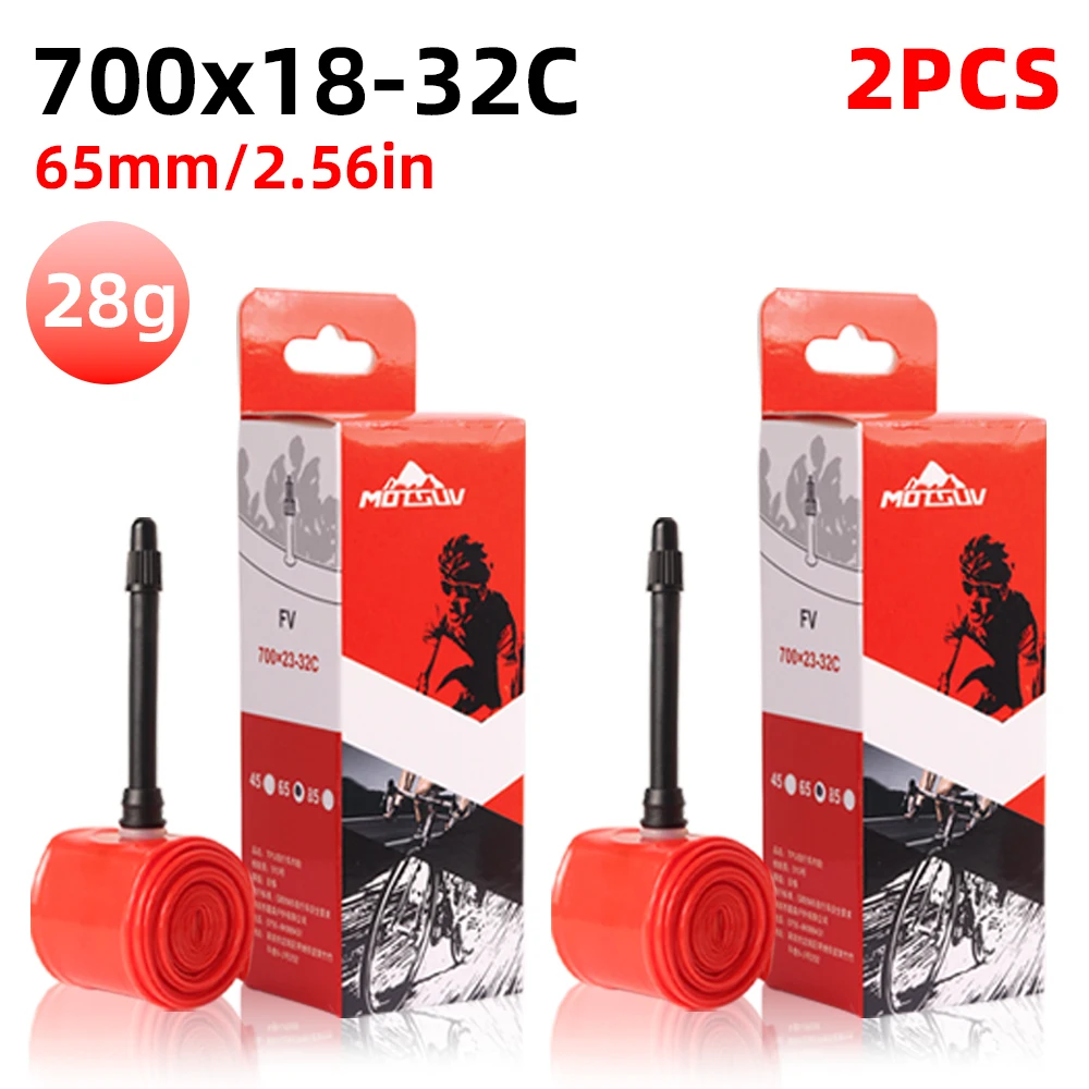 4 Stück Ultraleichte Fahrradschläuche 700c Rennrad TPU-Schläuche 45mm 65mm 85mm Französisches Ventil 23C 25C 28C 30C 32C Fahrradreifen – Detail 7