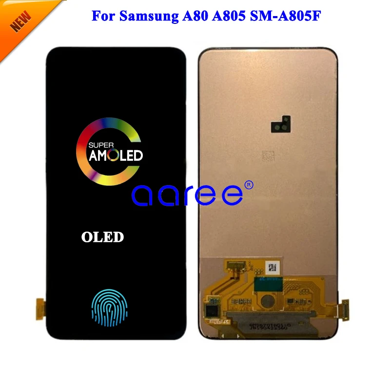 6.7\' AMOMLED OLED LCD Screen For Samsung A80 LCD display For Samsung A80 2019 A805F LCD Screen Touch Digitizer Assembly