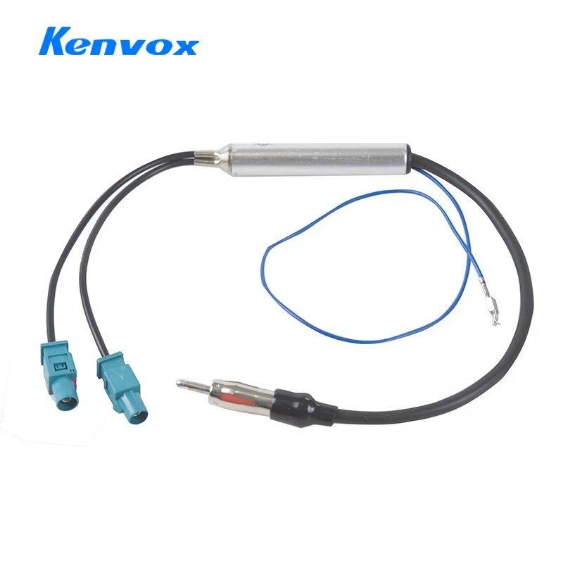 Car Special Radio Antenna AM/FM Audio Radio Signal Amplifier Dual Fakra RF Radio Antenna Aerial Adapter For AUDI 18.1' - view 2