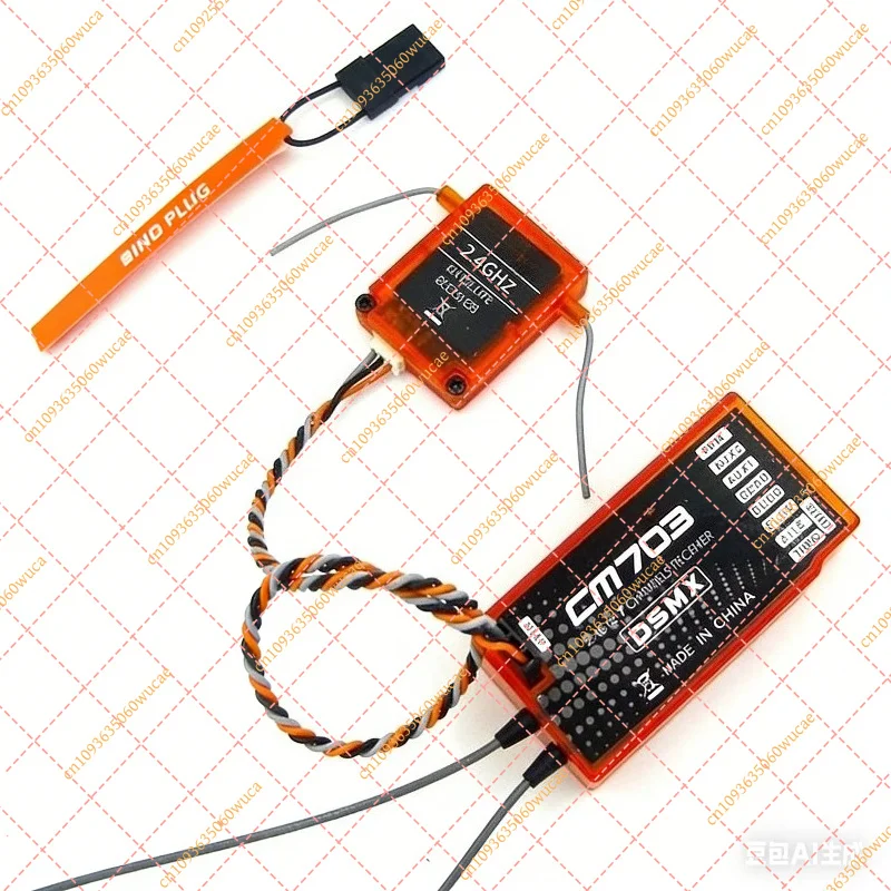 Orange CM703 7-Channel 2.4GHz RC Receiver for  Satellite RX, PPM PWM Output for DSM2 DSMX