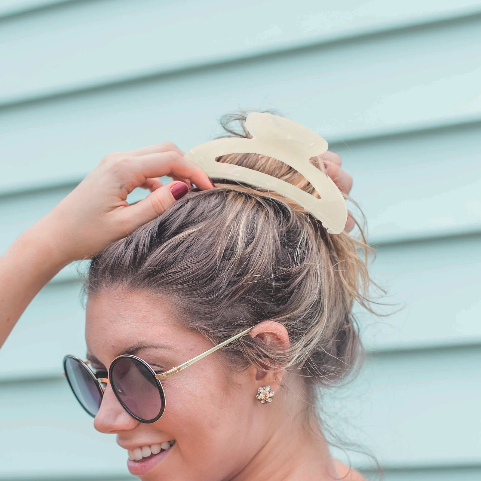 

Marble Pattern Claw Clip Jumbo Large Thick Hair Clamps For Women Daily Use Makeup Exercise Holders Hair Accessories