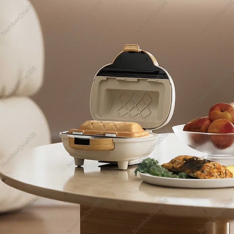 500W Sandwich Machine Fast Breakfast Machine Home Hot-pressed Toasted Non-stick Bread Mini Panini Machine Multi-function Toaster