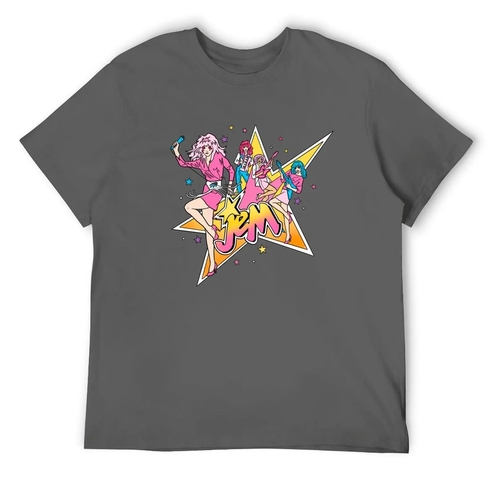 

80s Jem - Star T-Shirt tops rapper graphic tees fitted t shirts for men