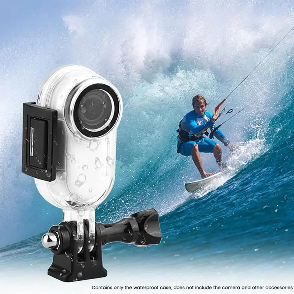 Action Camera Protective Case Optical Tempered Glass Submersible Cover Suitable For Insta360 GO3 Waterproof Depth 40 Meters O3Z3