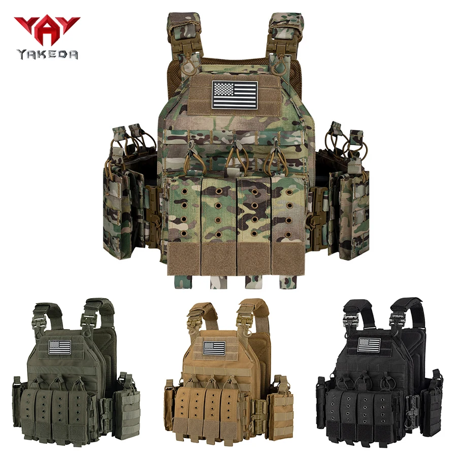 

YAKEDA Multi Pocket Removable Hunting Tank Top with Breathable Back Pads and Elastic Back Waist Design