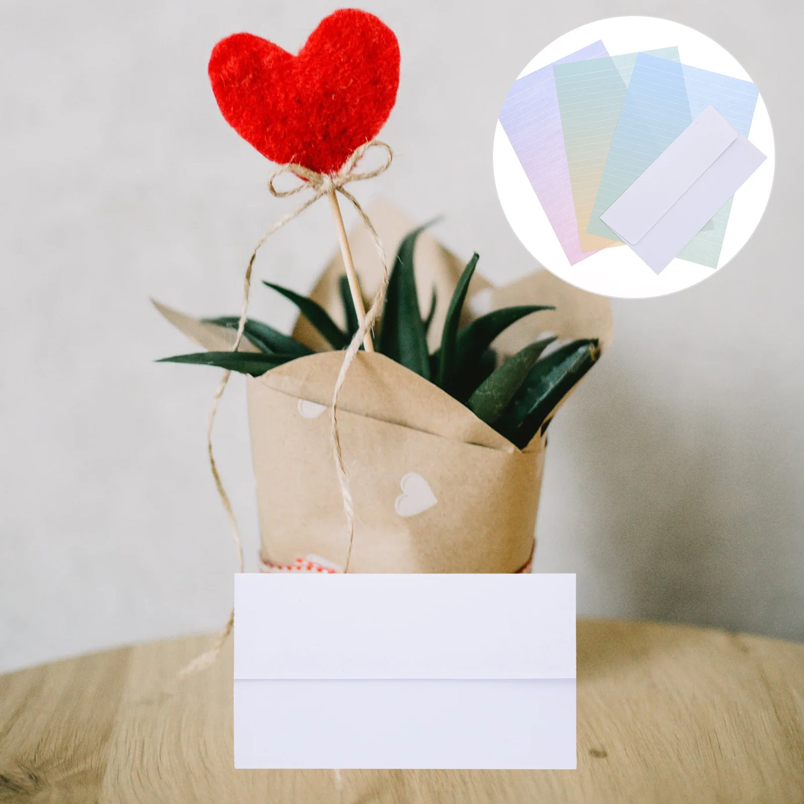 

4Sets Stationery Letter Paper and Envelope Set Colorful Gradient Sheets Suitable Writing Letters Greeting Cards Notes