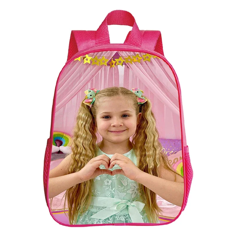 12 Inch Kinderen Diana Show Print Rugzak Voor Kleuter Meisjes Kinderen Kleuterschool Schooltas Peuter Roze Boekentas Terug Naar School Cadeau