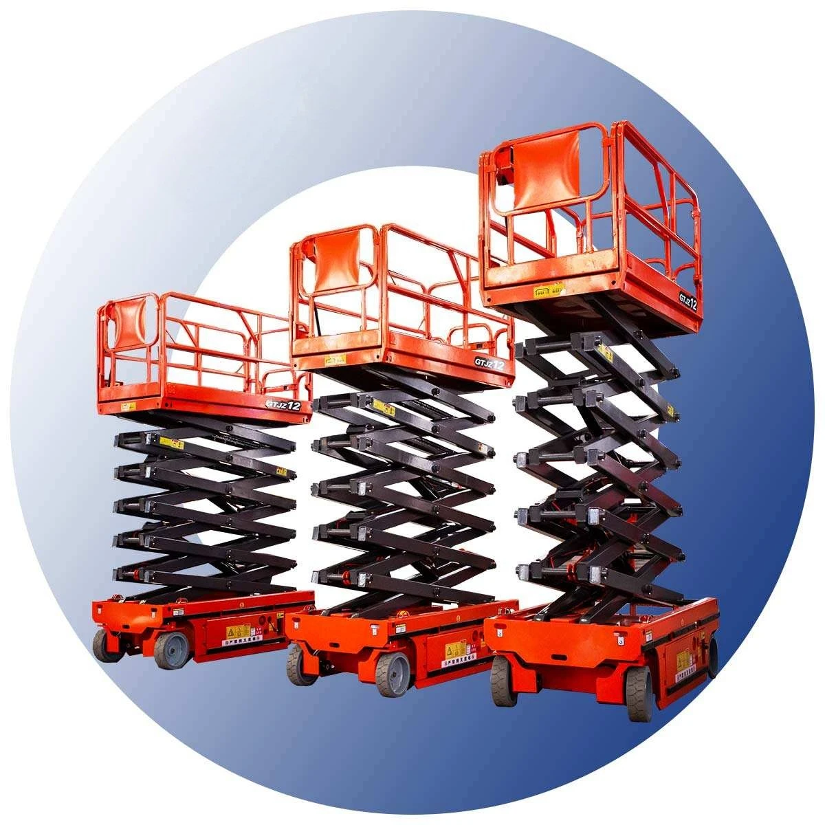 China Lift Platform 6m 8m 500kg Capacity Mobile Tracked Scissor Lift Platform Small Self-propelled Aerial Work Lifting Platform