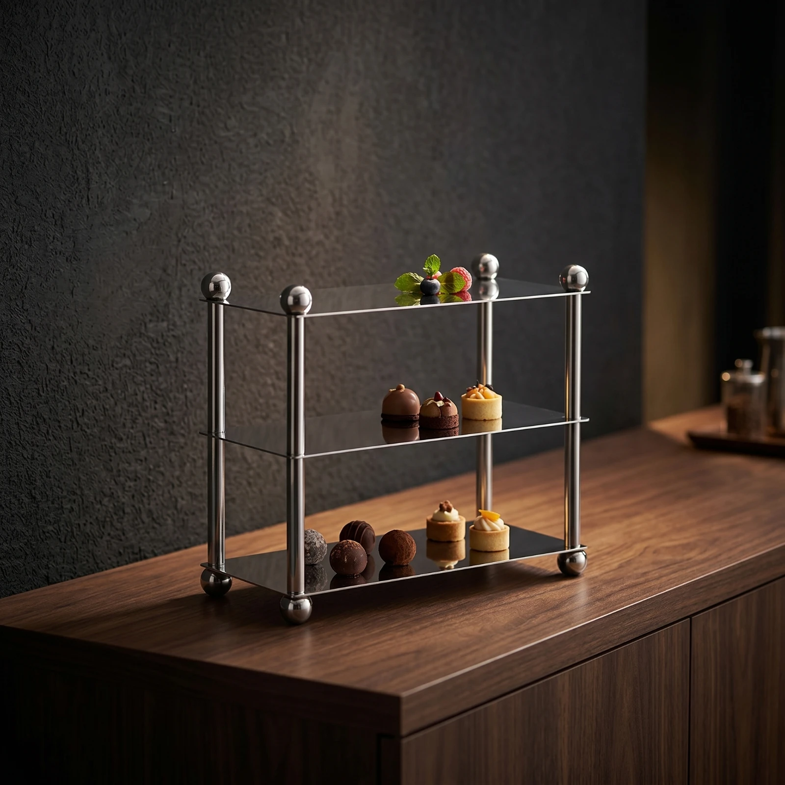 three-tier-tray-stand-space-saving-3-tier-serving-stand-rectangle-tray-modern-multi-use-for-bakeries-afternoon-tea-buffets