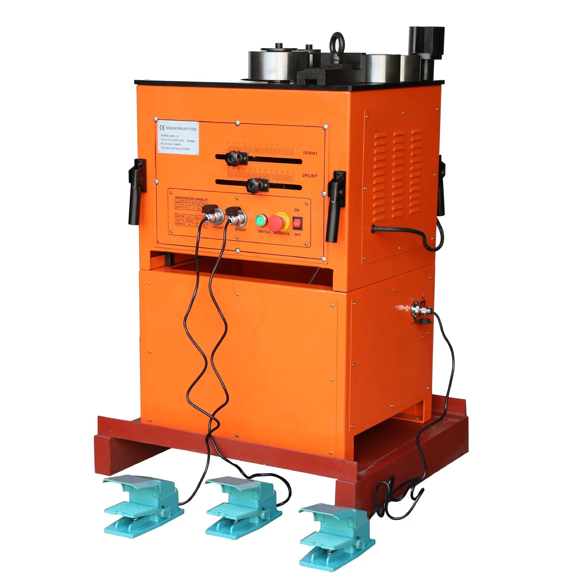 Single steel bar bending and cutting machine, light desktop bending and cutting machine