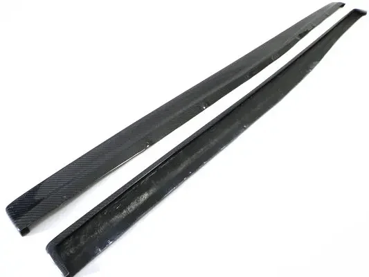 Car-styling Damd Style Carbon Fiber Side Skirt Extension Glossy Finish Door Step Panel Fit For Mitsubishi Evolution EVO 7 8 9 - view 5