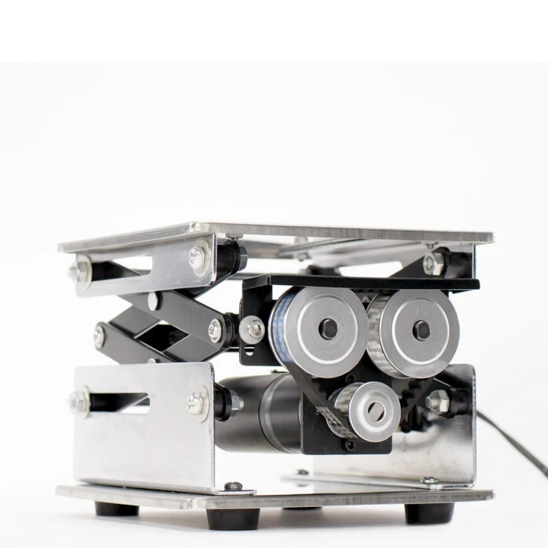 منصة رفع كهربائية قابلة للتعديل من الفولاذ المقاوم للصدأ 10-30 سم مختبر صغير من الفولاذ مع جهاز تحكم عن بعد للاستخدام المنزلي والمكتبي #4