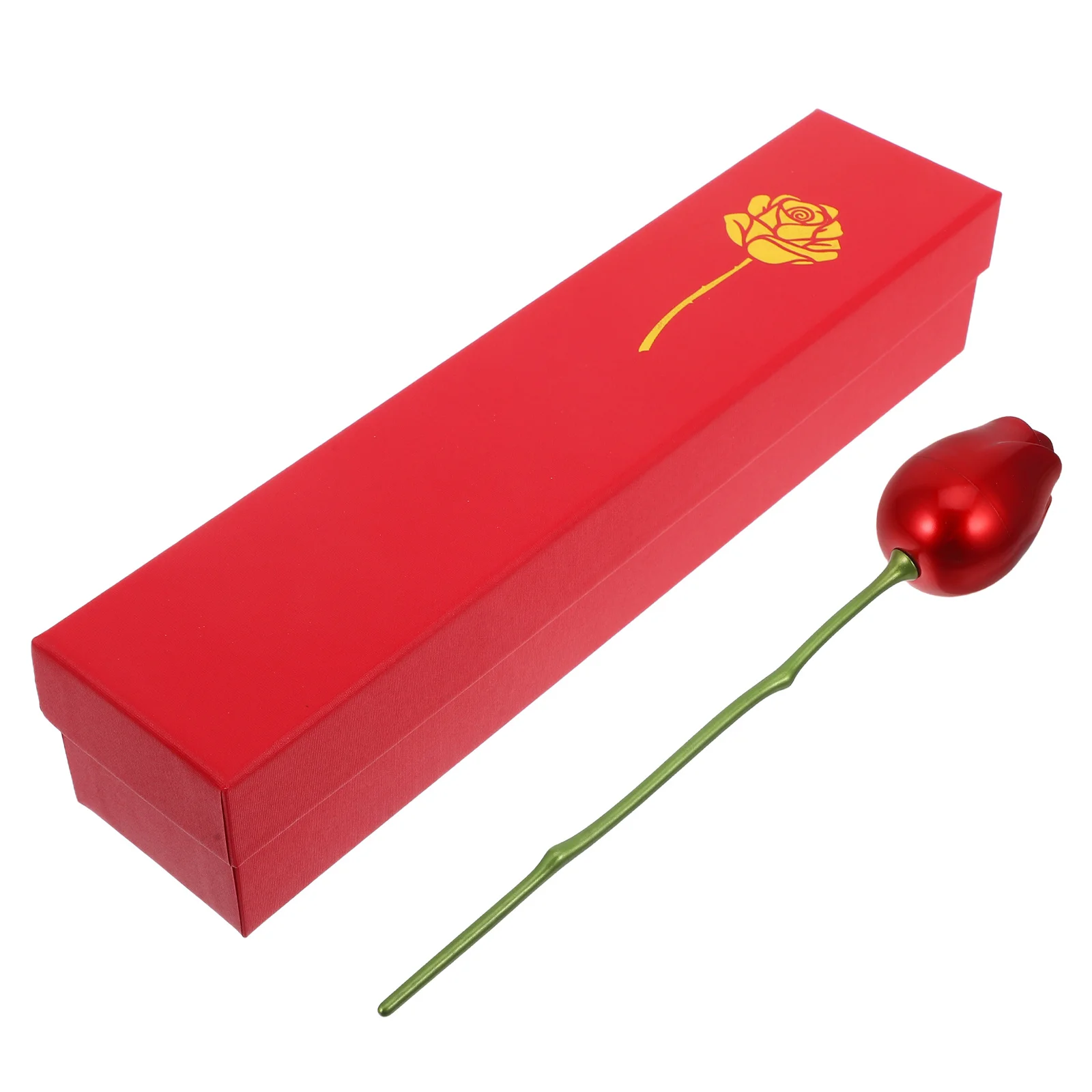 

Red Rose Ring Box Elegant Romantic Flower Proposal Engagement Wedding Anniversary Valentines Day Jewelry Earring Storage Case