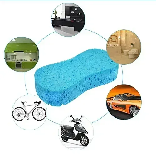 2/5Pcs Car Wash Sponge Block Car Motorcycle Cleaning Supplies Large Size Sponge Brush Dusting Random Color Car Cleaning Tools