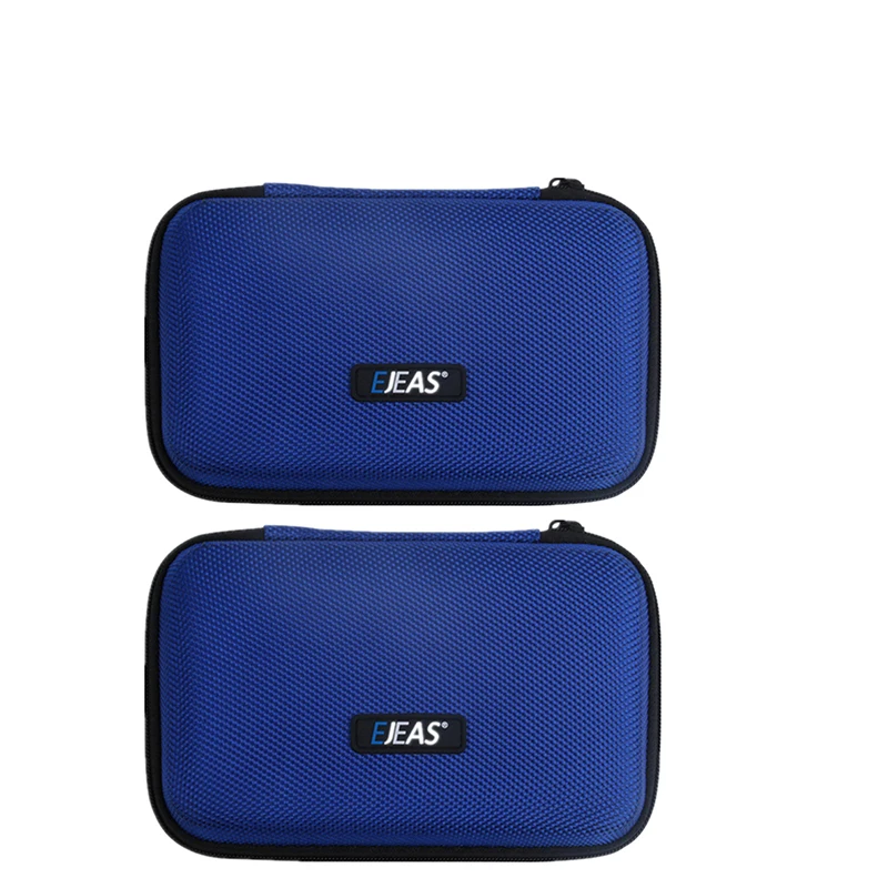 EJEAS 2Pcs Intercom Storage Case Blue Zipper Box for FBIM/V4Cplus/V6Cpro/V6C/V4C