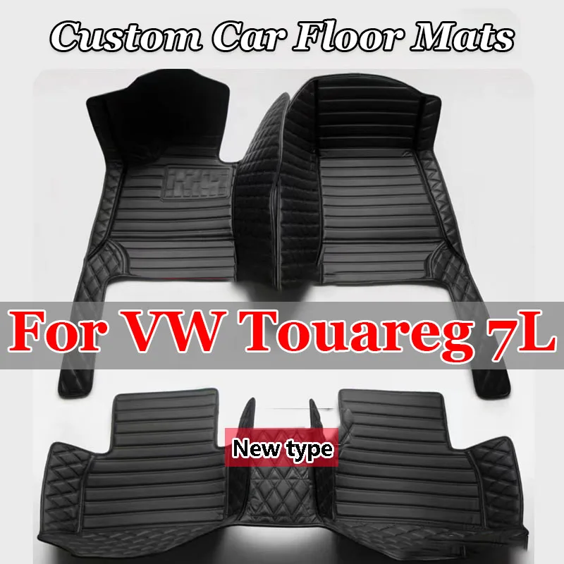 Car Floor Mats For VW Volkswagen Touareg 7L 2002~2009 5saet Waterproof Protective Pad Car Matt Tapetes Automovil Car Accessories