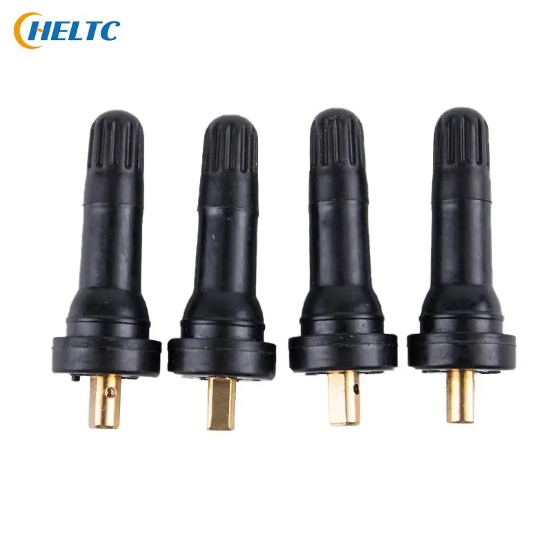 4 قطعة/الوحدة الإطارات صمام استشعار الضغط ل لايحتاج القرص ، عجلة الحلمة ، مستقيم المطاط الحلمة ل TPMS #1