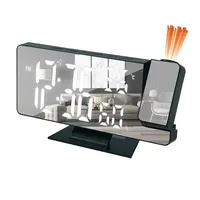 Latest Digital Clock LED Alarm Clock Bedroom Electronic Projection Clock Projector Ceiling With Temperature Display