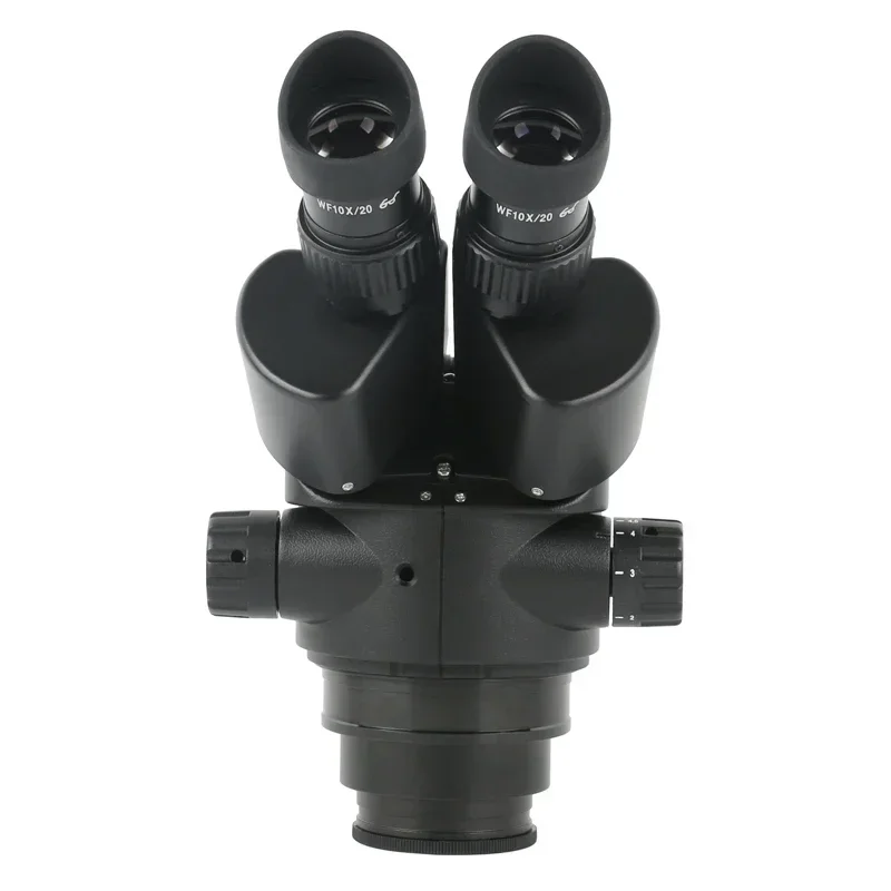 7X45X Magnification Continuous Zoom Binocular Stereo Microscope WF10X/20mm Large Field Eyepiece Distance 100mm For PCB Soldering