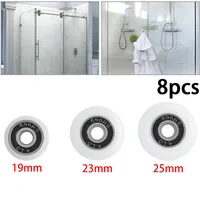 10PCS 19/23/25mm Bath Cabinet Slide Door Wheel Wardrobe Shower Room Bearing Roller Replacement Bathroom Gate Accessories 2