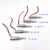 DC 3V/ 6V/ 9V/12V Mini 8MM Cylindrical Suction Solenoid Electromagnet Big Push & Pull for Mini Fingerprint Lock