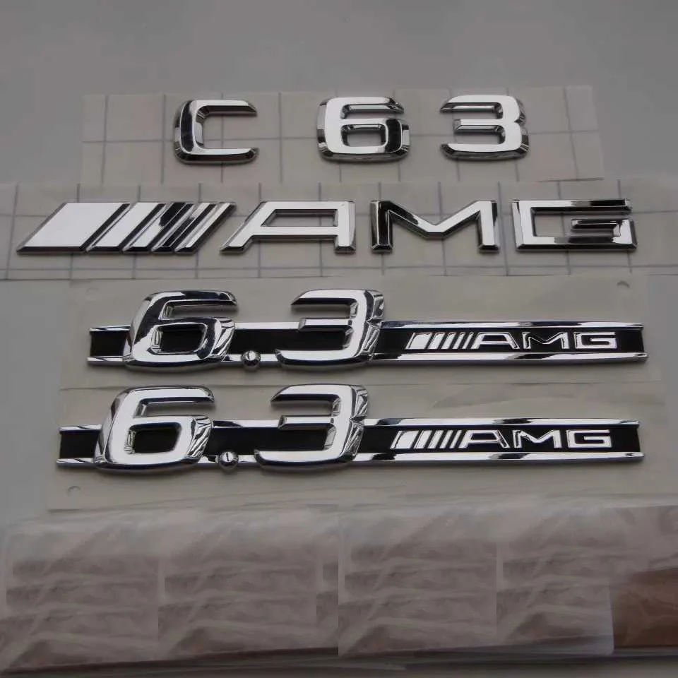 ABS سيارة درابزين الجانب ملصق مائي الديكور لمرسيدس بنز AMG C63 AMG CLS63 SL63 W176 W463 W204 W205 W210 W211 W212 W213