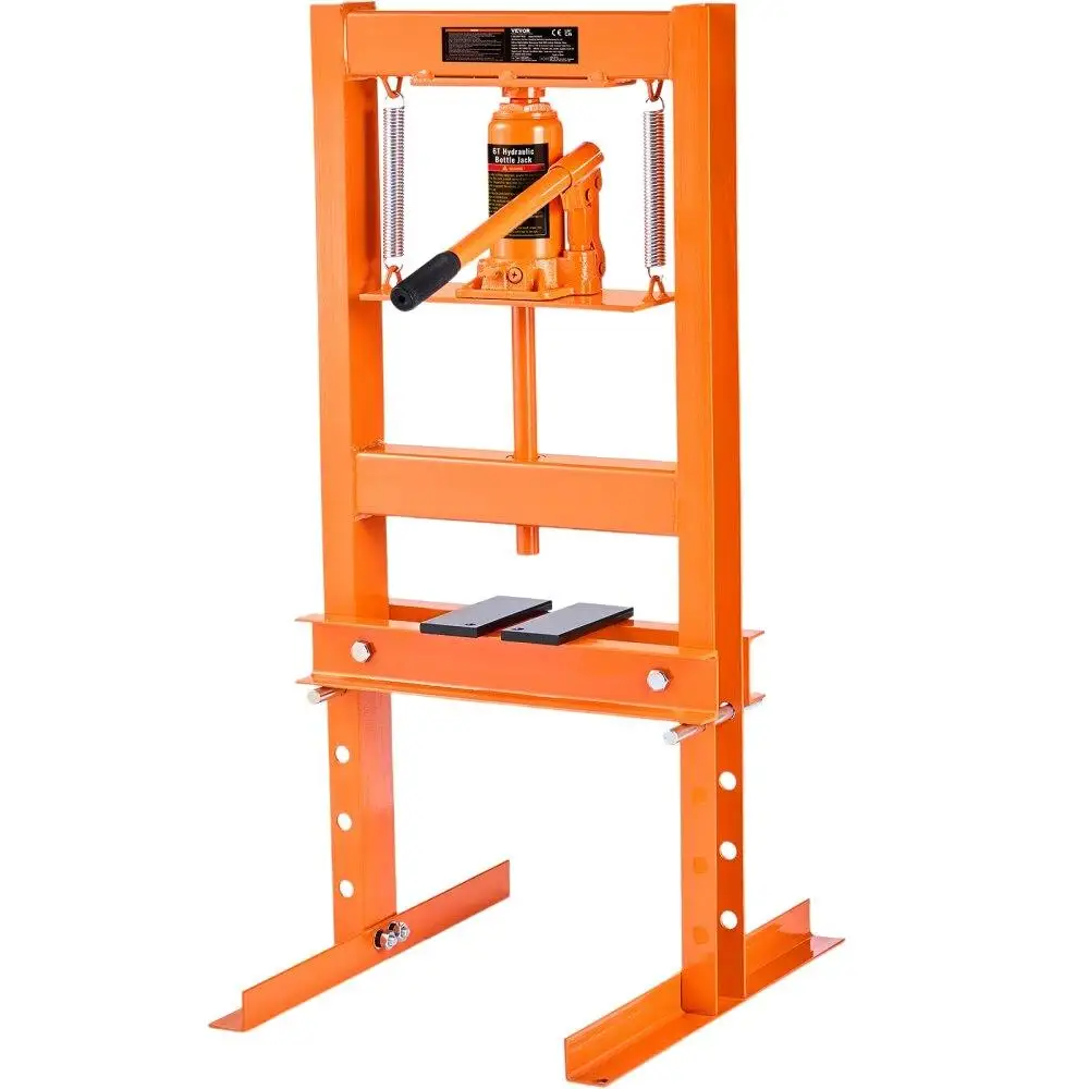 

Hydraulic Shop Press 6T Heavy Duty Adjustable with Mobile Design Press Plates for Shop for garage Workshop