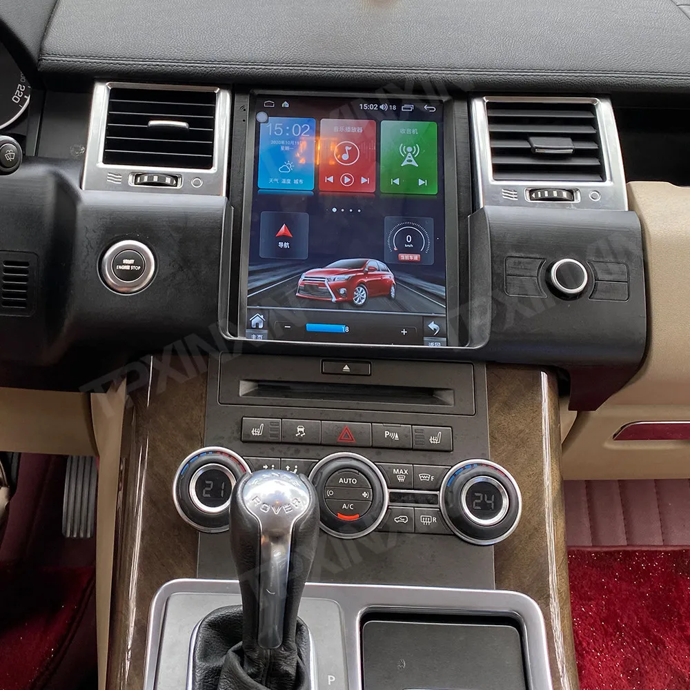 راديو سيارة بشاشة تعمل باللمس لسيارة لاند روفر رينج روفر سبورت 2010-2013 أندرويد نظام تحديد المواقع للسيارات الوسائط المتعددة راديو تلقائي استقبال ستيريو #6