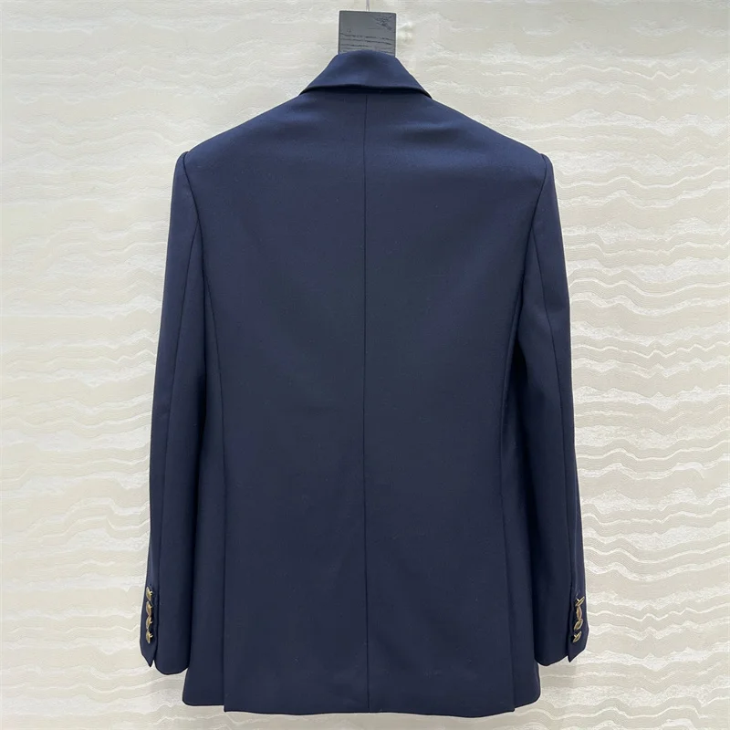 Women's jacket New winter 2025 double breasted slim fit Women's blazer Wool blend women's suit jacket y2k Women's coat outerwear