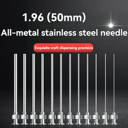 1.96-inch round metal Syringe needle, stainless steel dispensing needle, metal dispensing needle, dispensing accessories