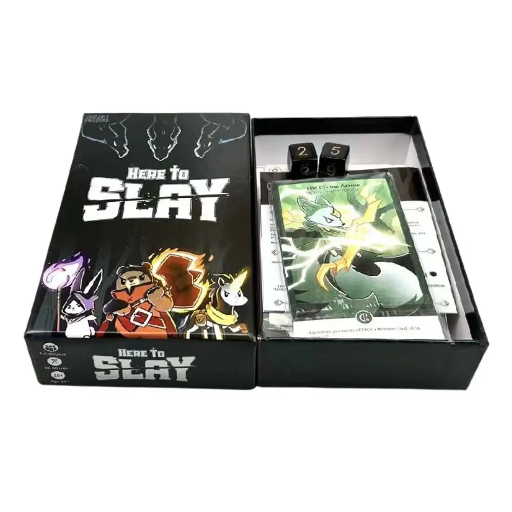 Qui to Slay Here to Sleigh Holiday Expansion Pack Gioco di carte da gioco di ruolo strategico per bambini, adolescenti, adulti, 2-6 giocatori