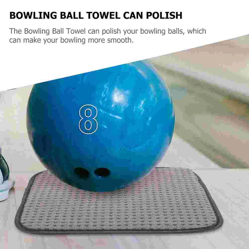 3 Pcs Bowling Cleaning Cloth Supply Microfiber Pad Towels Reusable Ball Cleaner Polishing