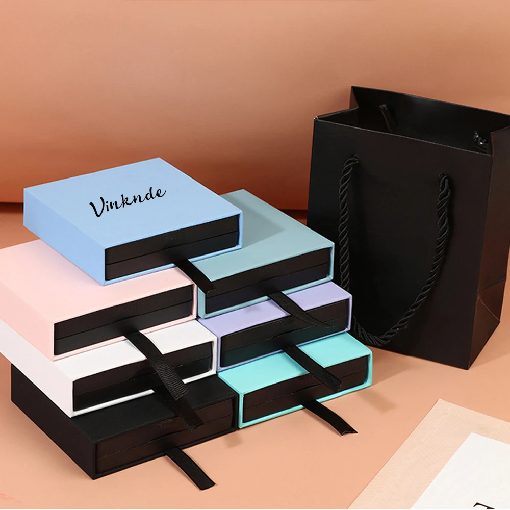 Пользовательский логотип, прозрачная полиэтиленовая тонкая пленка, подвеска, ожерелья, браслет, кольцо, серьги, упаковка для ювелирных изделий, коробка, ящики, дисплей, подарочный чехол