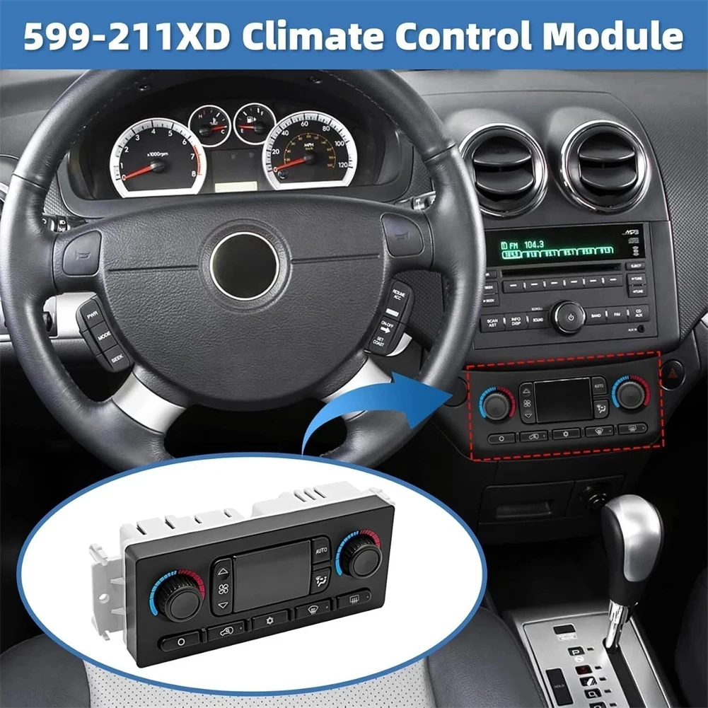 OEM AC Heater Climate Control Module Panel Compatible with For Chevy For GMC 2003-2007 Models 599-009 599-211XD